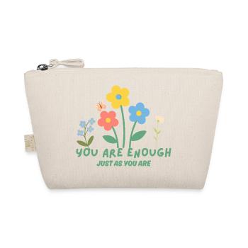 You are enough - Just as you are - Bio-Täschchen - Natur - Vorne