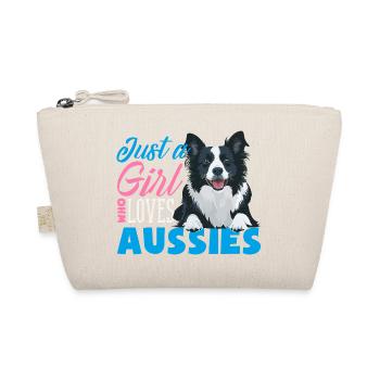 Australian Shepherd - Mein treuer Aussie - Bio-Täschchen - Natur - Vorne