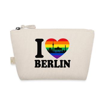 Ich liebe Berlin - Vielfalt - Regenbogenfarben - Bio-Täschchen - Natur - Vorne