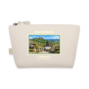 Ungarn Hollókő Vintage Reisemarke - Bio-Täschchen - Natur - Vorne