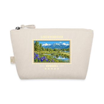 Liechtenstein Ruggell Vintage Reisemarke - Bio-Täschchen - Natur - Vorne