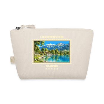 Liechtenstein Gamprin Vintage Reisemarke - Bio-Täschchen - Natur - Vorne