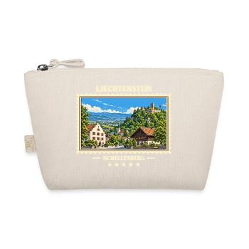 Liechtenstein Schellenberg Vintage Reisemarke - Bio-Täschchen - Natur - Vorne