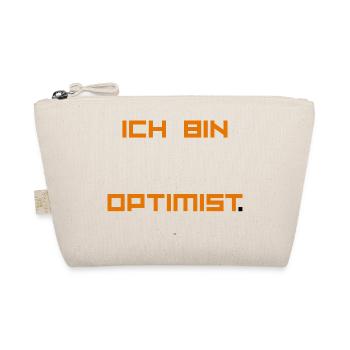 ICH_BIN_OPTIMIST-_ Part 1 - Bio-Täschchen - Natur - Vorne