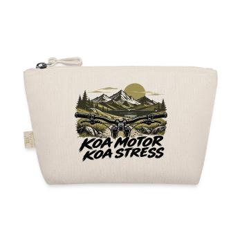koa Motor koa Stress - kein Motor kein Stress, MTB - Bio-Täschchen - Natur - Vorne