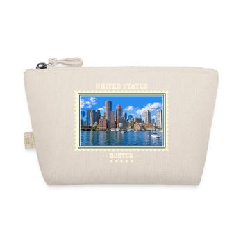 Vereinigte Staaten Boston Vintage Reisemarke - Bio-Täschchen - Natur - Vorne