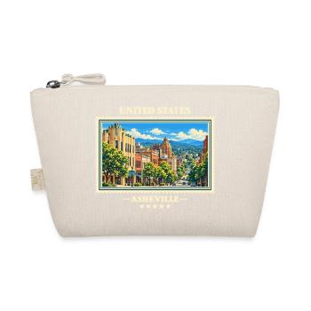 Vereinigte Staaten Asheville Vintage Reisemarke - Bio-Täschchen - Natur - Vorne