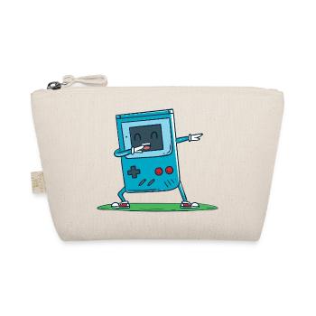 Blauer Gamecontroller - Bio-Täschchen - Natur - Vorne