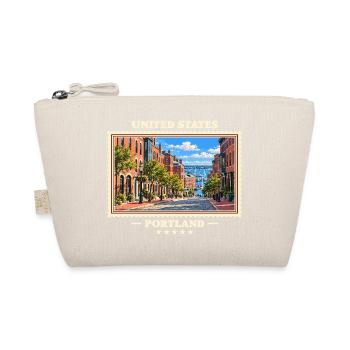 Vereinigte Staaten Portland Maine Vintage Reisemar - Bio-Täschchen - Natur - Vorne