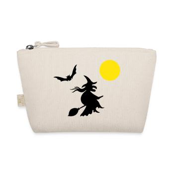 hexe_halloween - Bio-Täschchen - Natur - Vorne
