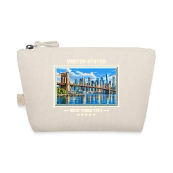 Vereinigte Staaten New York City Vintage Reise - Bio-Täschchen - Natur - Vorne