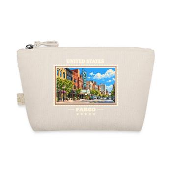 Vereinigte Staaten Fargo Vintage Reisemarke - Bio-Täschchen - Natur - Vorne