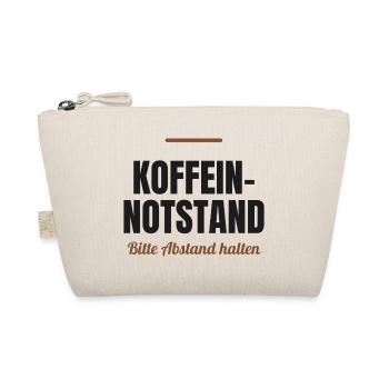 Koffein-Notstand – Bitte Abstand halten - Bio-Täschchen - Natur - Vorne