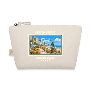 Vereinigte Staaten Virginia Beach Vintage Marke - Bio-Täschchen - Natur - Vorne