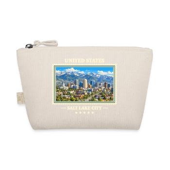 Vereinigte Staaten Salt Lake City Vintage Marke - Bio-Täschchen - Natur - Vorne