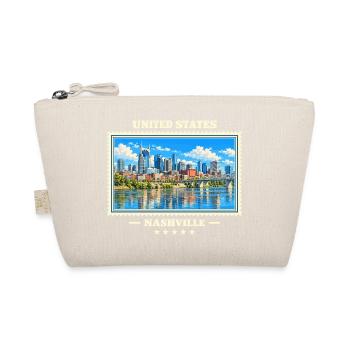 Vereinigte Staaten Nashville Vintage Reisemarke - Bio-Täschchen - Natur - Vorne