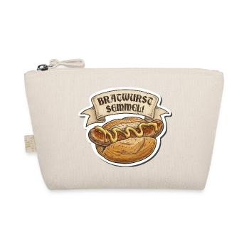 Bratwurst Semmel Emblem - Bio-Täschchen - Natur - Vorne