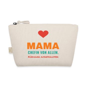 Mama – Chefin von allem - Bio-Täschchen - Natur - Vorne