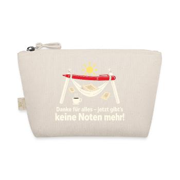 Lehrer Ruhestand Abschiedsgeschenk Keine Noten - Bio-Täschchen - Natur - Vorne