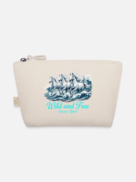 Pferde Pferd Wild and free Oceans Spirit - Bio-Täschchen - Natur