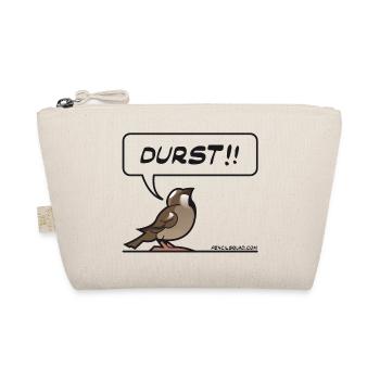 Durstiger Spatz - Bio-Täschchen - Natur - Vorne