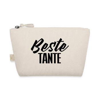 Beste Tante Geschenk Geschenkidee Nichte Neffe - Bio-Täschchen - Natur - Vorne