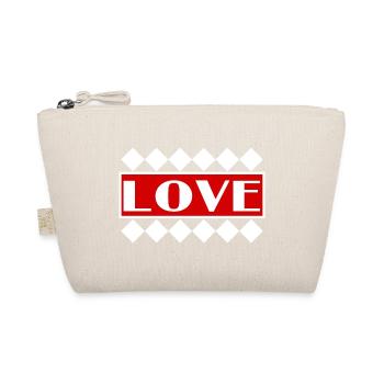 LIEBE. PAAR. ICH HABE GERADE GEHEIRATET. Junggesellinnenabschied. VALENTINSTAG. - Bio-Täschchen - Natur - Vorne