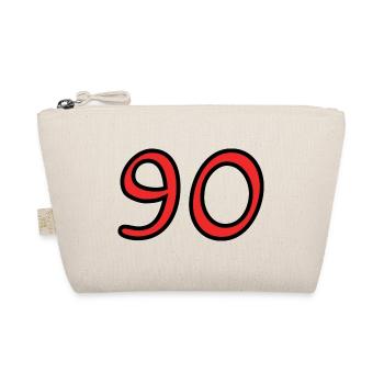 90. 90 YEARS. 90TH ANNIVERSARY. 90TH ANNIVERSARY. - Organic Pouch - nature - Front