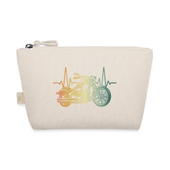 Heartbeat Motorcycle Chopper - Organic Pouch - nature - Front