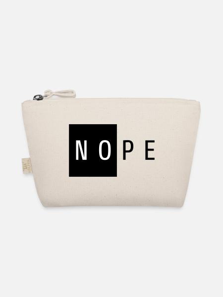 NOPE Cadeau Noir - Trousse biologique - nature - Devant