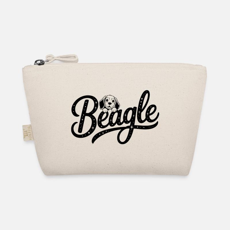 Beagle - Cooles Haustier-Logo Bio-Täschchen