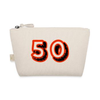 50. 50 YEARS. 50th ANNIVERSARY. 50TH ANNIVERSARY. - Organic Pouch - nature - Front