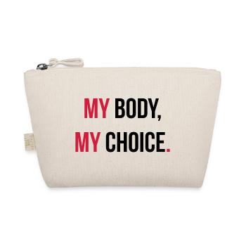 My body, my choice. - Bio-Täschchen - Natur - Vorne