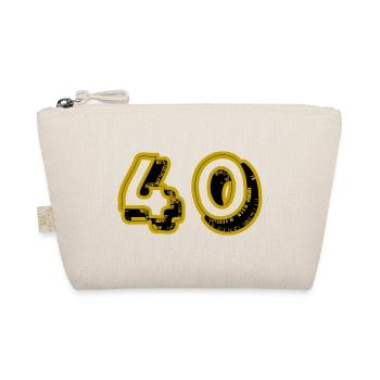 40. 40 YEARS. 40th ANNIVERSARY. 40TH ANNIVERSARY. - Organic Pouch - nature - Front