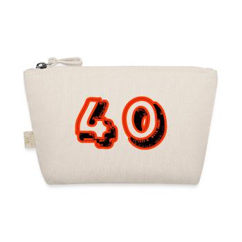 40. 40 YEARS. 40th ANNIVERSARY. 40TH ANNIVERSARY. - Organic Pouch - nature - Front