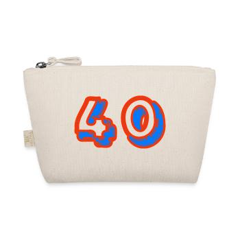 40. 40 YEARS. 40th ANNIVERSARY. 40TH ANNIVERSARY. - Organic Pouch - nature - Front
