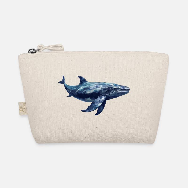 Pottwal Polygon Design Bio-Täschchen