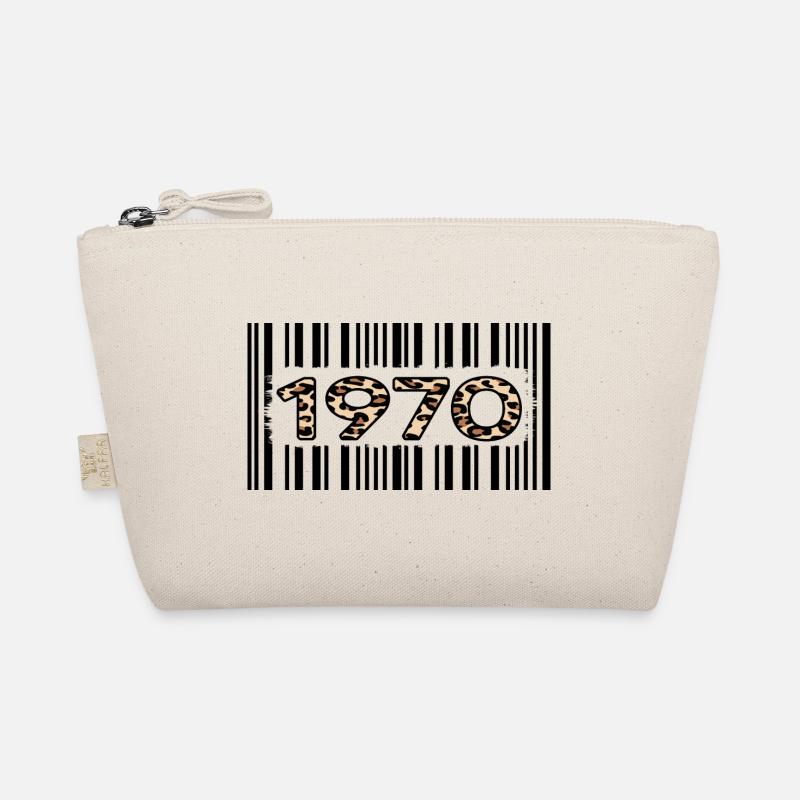 1970 geburtstag 52 jahre barcode leopardmuster Bio-Täschchen