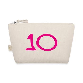 10. 10 YEARS. 10th ANNIVERSARY. 10 YEAR ANNIVERSARY. - Organic Pouch - nature - Front