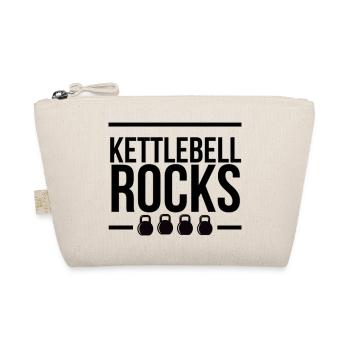 Kettlebell ROCKS 1.0 - Bio-Täschchen - Natur - Vorne