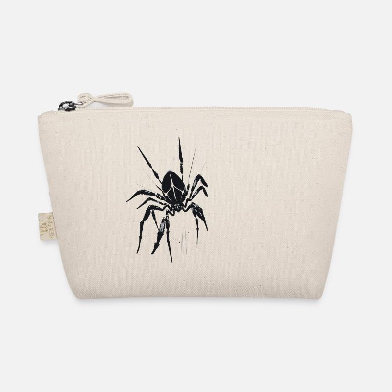 spinne,schwarz,tarantel,illustration Bio-Täschchen