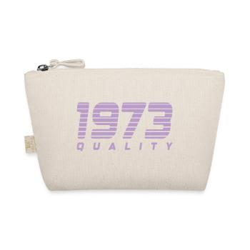 1973 quality | Farbe änderbar - Bio-Täschchen - Natur - Vorne