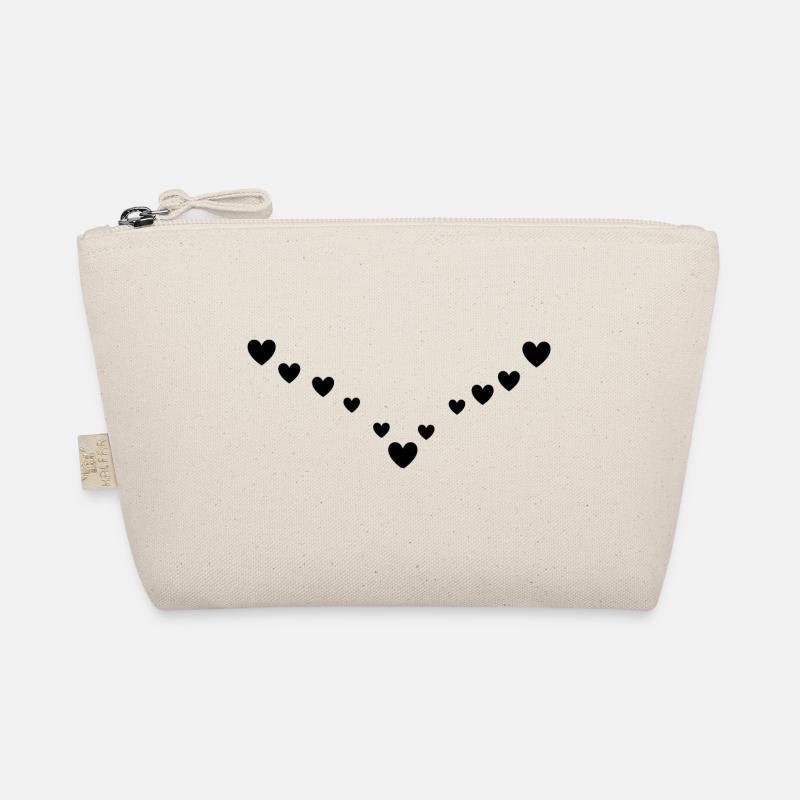 Herzen Muster Bio-Täschchen