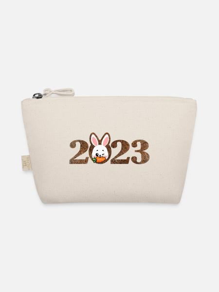 2023 - Jahr des Hasen | Chinesisches Neujahr 2023 - Bio-Täschchen - Natur - Vorne