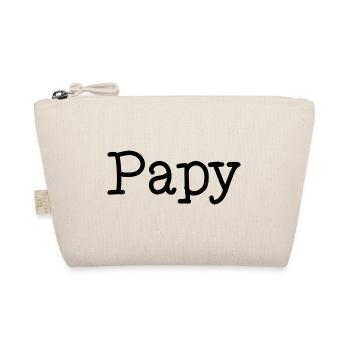 PAPY. FÊTE DES PÈRES. BONNE FÊTE PAPY. JE T'AIME. - Trousse biologique - nature - Devant