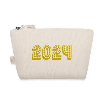 2024. FROHES NEUES JAHR. SILVESTER. NEUJAHR - Bio-Täschchen - Natur - Vorne