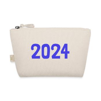 2024. FROHES NEUES JAHR. SILVESTER. NEUJAHR - Bio-Täschchen - Natur - Vorne