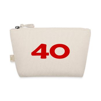 ANNIVERSARY. HAPPY BIRTHDAY. HAPPY BIRTHDAY. - Organic Pouch - nature - Front