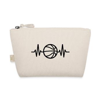 Basketball Herzschlag - Bio-Täschchen - Natur - Vorne