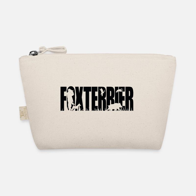 FOXTERRIER glatthaar Jagdhund Jagdhunde Wilsigns - Bio-Täschchen - Natur